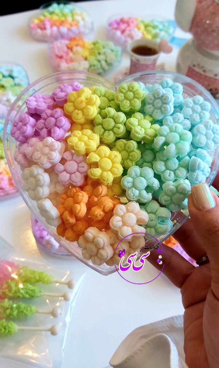 قند طرح شکوفه لبه فنجونی