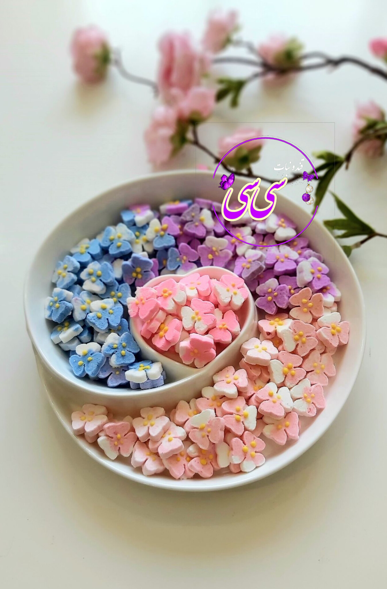 قند رنگی میوه ای چند رنگ سیسی